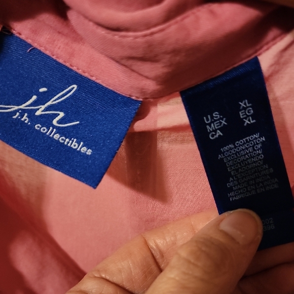 Bundle 2 Shirts- 1 Yellow Casual Button Down Shirt 1 Red-pinkish With Design - Picture 6 of 9